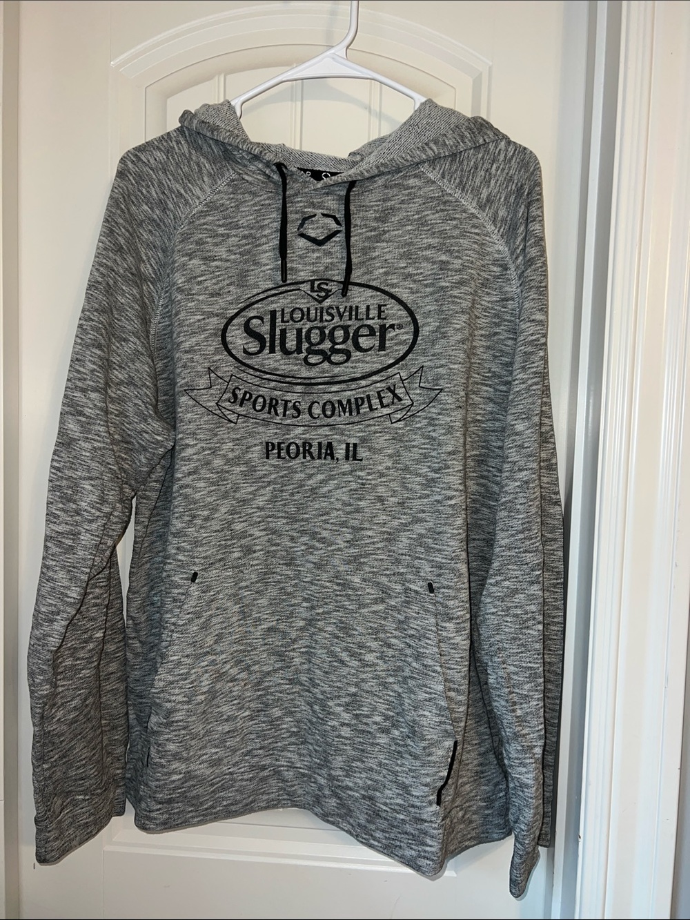 Louisville Slugger Women's Gray Marled Hooded Pullover